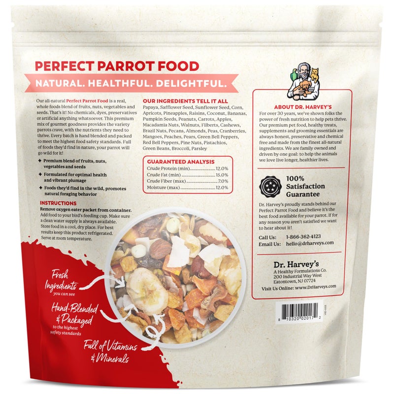 Dr. Harvey's Perfect Parrot Blend - Natural Food for Large Parrots (5 pounds) - Image 5